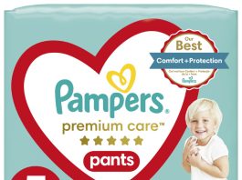 Pampers Premium Care kalhotkové plenky velikost 5 12-17kg 52 ks