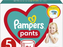 Pampers Pants Kalhotkové plenky velikost 5 Junior 12-17kg Mega Box 96 ks