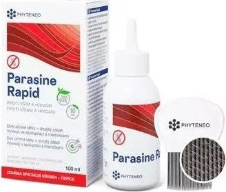 Phyteneo Parasine Rapid 100ml + speciální hřeben + čepice