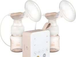 Canpol babies Dvojitá elektrická odsávačka mateřského mléka s nosním nástavcem 2v1