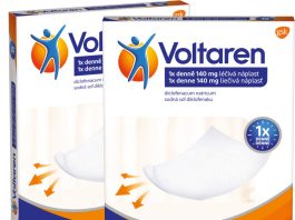 Voltaren 140 mg léčívá náplast proti bolesti 5ks - balení 2 ks