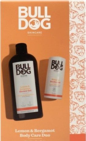 Bulldog Lemon & Bergamot sprchový gel pro muže 500 ml + deodorant roll-on 75 ml