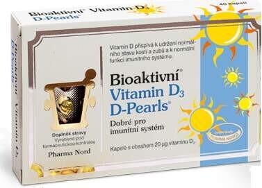 Bioaktivní Vitamin D3 D Pearls cps.80