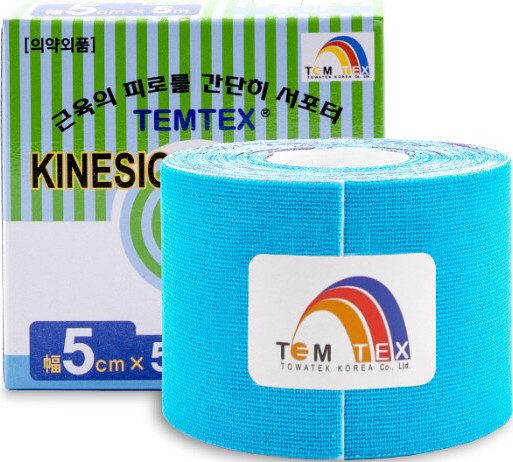 Temtex kinesio tape Classic modrý 5 cm x 5 m