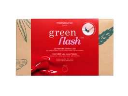 Manucurist Dárková sada Green Flash Starter Kit 24W - Poppy Red - domácí nehtové studio