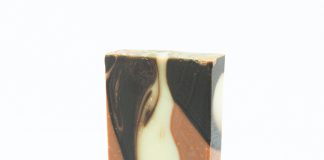 Mýdlovar Kakaové mýdlo s mandlovým olejem a růžovým jílem - 60 g - i pro citlivou a suchou pokožku