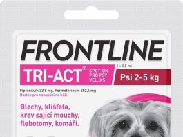 Frontline Tri-Act psi 2-5kg spot-on pipeta 1x0.5ml