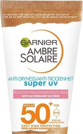 Garnier Ambre Solaire opalovací krém na obličej pro citlivou pokožku SPF50+ 50ml