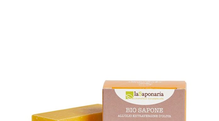 laSaponaria Tuhé olivové mýdlo BIO - Pomeranč a skořice (100 g)