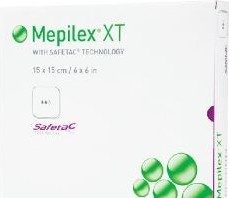 Mepilex Krytí absorbující silikonové sterilní 10 x 10cm 5 ks 294100