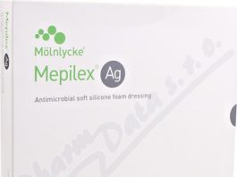 Mepilex Ag 15 x15 cm 5 ks antimikrobiální pěnové krytí se si