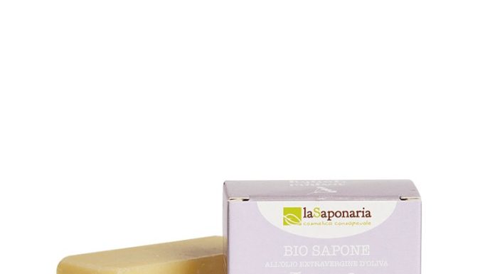 laSaponaria Tuhé olivové mýdlo BIO - Lípa a sléz (100 g)