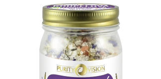 Purity Vision Levandulová koupelová sůl (400 g) - uvolní svaly a zrelaxuje