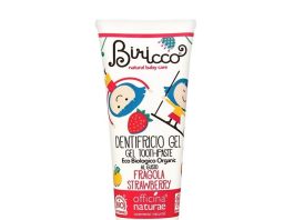 Officina Naturae Dětská zubní pasta - jahoda BIO (75 ml) - bez fluoridu