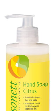 Sonett Tekuté mýdlo - citrus BIO - 300 ml - pro vaše ruce