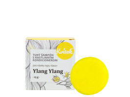 Kvitok Tuhý šampon s kondicionérem pro světlé vlasy Ylang Ylang - 25 g - krásně pění