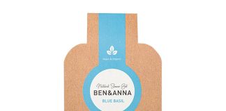 Ben & Anna Sprchový gel v prášku (2×20 g) - Blue Basil - s vůní eukalyptu