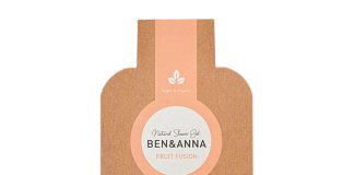 Ben & Anna Sprchový gel v prášku (2×20 g) - Fruit Fusion - s vůní tropického ovoce
