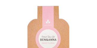 Ben & Anna Sprchový gel v prášku (2×20 g) - Sweet Floral - s květinovou vůní