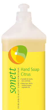 Sonett Tekuté mýdlo - citrus BIO - 1 l - pro vaše ruce