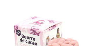 Lamazuna Tuhé kakaové máslo růžové BIO (50 g) - 3 v 1: na obličej