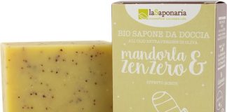 laSaponaria Tuhé olivové mýdlo BIO - Mandle a zázvor (100 g)